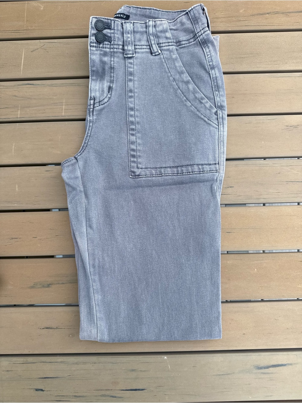 Women’s Flamingals Gray Pants with Utility Pocket